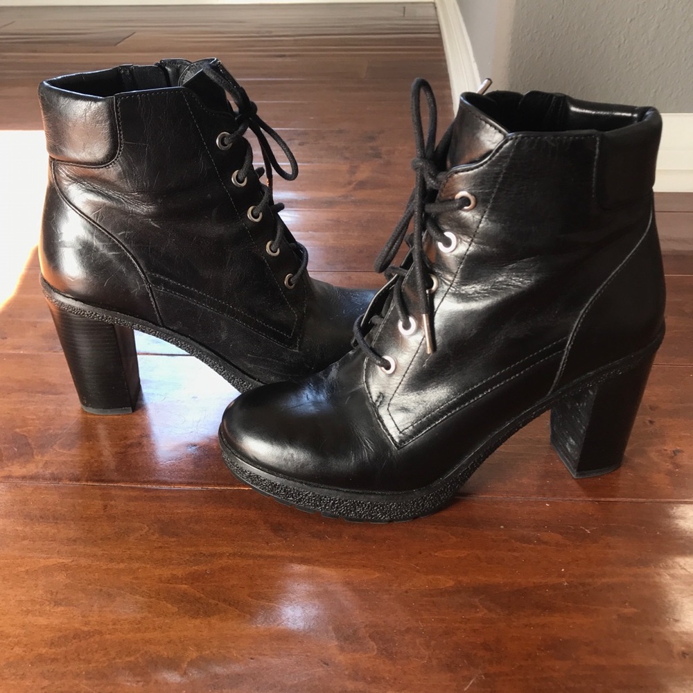 Michael Kors Black Leather Boots